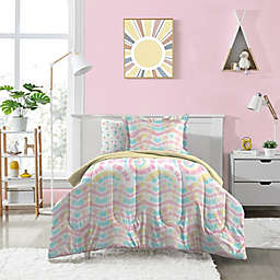 Dream Factory Tie Dye Rainbow 5-Piece Reversible Comforter Set
