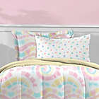 Alternate image 5 for Dream Factory Tie Dye Rainbow 5-Piece Reversible Full Comforter Set in Yellow