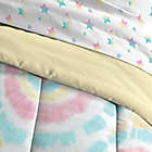 Alternate image 2 for Dream Factory Tie Dye Rainbow 5-Piece Reversible Full Comforter Set in Yellow