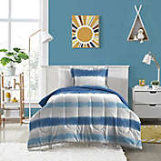 Dream Factory&copy; Tie Dye Stripe 5-Piece Twin Comforter Set in Blue