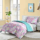 Alternate image 1 for Dream Factory Fantasia Floral 5-Piece Reversible Full Comforter Set in Pink