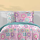 Alternate image 4 for Dream Factory Fantasia Floral 5-Piece Reversible Full Comforter Set in Pink