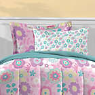 Alternate image 5 for Dream Factory Fantasia Floral 5-Piece Reversible Full Comforter Set in Pink