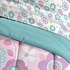 Alternate image 2 for Dream Factory Fantasia Floral 5-Piece Reversible Full Comforter Set in Pink