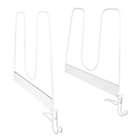 Alternate image 2 for Simply Essential&trade; Tall Metal Shelf Dividers in White (Set of 2)
