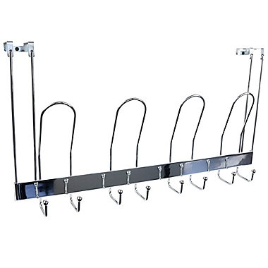 Simply Essential&trade; Over-the-Door 4-Hook Rack in Chrome. View a larger version of this product image.