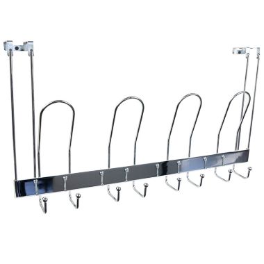 Simply Essential&trade; Over-the-Door 4-Hook Rack in Chrome. View a larger version of this product image.