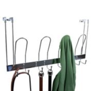 Simply Essential&trade; Over-the-Door 4-Hook Rack in Chrome