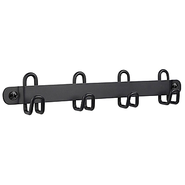 Simply Essential&trade; Wall Mounted Key Rack in Black. View a larger version of this product image.