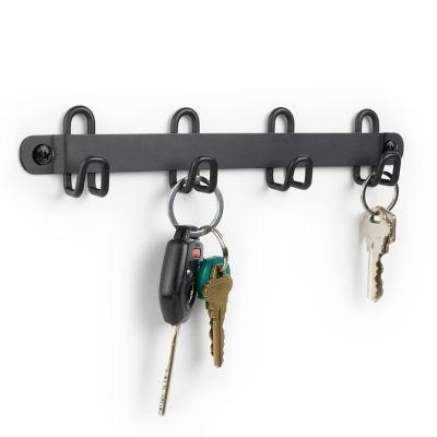 Simply Essential&trade; Wall Mounted Key Rack in Black