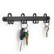 Simply Essential&trade; Wall Mounted Key Rack in Black