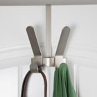 Alternate image 1 for Squared Away&trade; Over-the-Door Quad Hook in Brushed Nickel