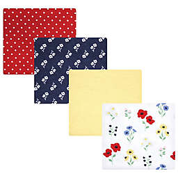 Hudson Baby® 4-Pack Wildflower Flannel Receiving Blankets
