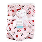 Alternate image 3 for Hudson Baby&reg; 2-Piece Bunny Security Blanket Set in Pink