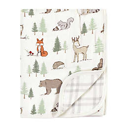 Hudson Baby® Winter Forest Muslin Quilt Blanket in Green