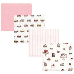 Hudson Baby® 4-Pack Sweet Bakery Flannel Receiving Blankets