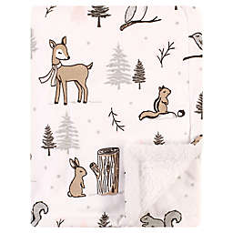 Hudson Baby® Winter Forest Plush Sherpa Blanket in Grey
