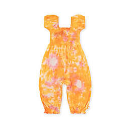 Burt's Bees Baby® Newborn Smocked Jumpsuit in Tie Dye