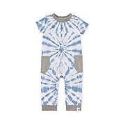 Burt&#39;s Bees Baby&reg; Diamond Tie Dye Short Sleeve Jumpsuit in Blue