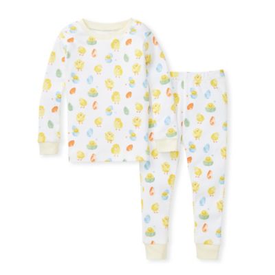 Burt&#39;s Bees Baby&reg; 2-Piece Spring Chicks Organic Cotton Pajama Set in Pear