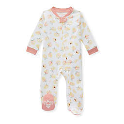 Burt's Bees Baby® Size 6-9M Peachy Keen Loose Fit Organic Cotton Sleep & Play in White