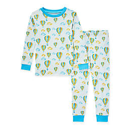 Burt's Bees Baby® Up in the Clouds Tee and Pant PJ Set in Blue