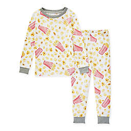 Burt's Bees Baby® What's Poppin' Tee and Pant PJ Set in Heather Grey