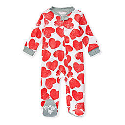 Burt's Bees Baby® Size 6-9M Valentine Organic Cotton Sleep & Play in Heather Grey