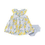 Burt&#39;s Bees Baby&reg; 2-Piece Hydrangea Bubble Dress and Diaper Cover Set in Yellow