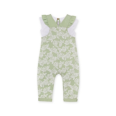 Burt&#39;s Bees Baby&reg; Size 24M Fresh Spring Air Jumpsuit &amp; Bodysuit Set in Green/White. View a larger version of this product image.