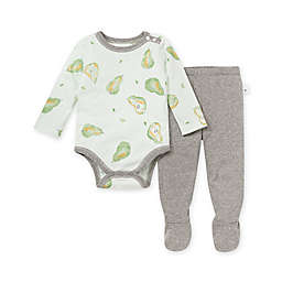 Burt's Bees Baby® 2-Piece Pear-fectly You Bodysuit & Pant Set in Grey