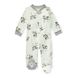 Burt's Bees Baby® Size 9M Moo Cow Loose Fit Organic Cotton Sleep & Play Footie