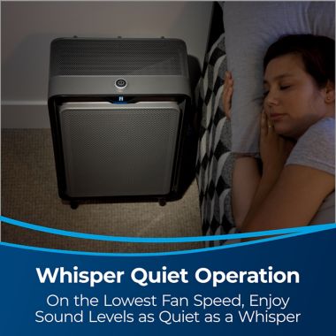 BISSELL&reg; Air220 Air Purifier in Black/Grey. View a larger version of this product image.