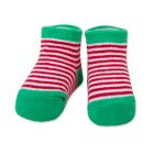 Alternate image 5 for Baby Essentials 4-Piece Christmas Santa Bib and Sock Set in Grey