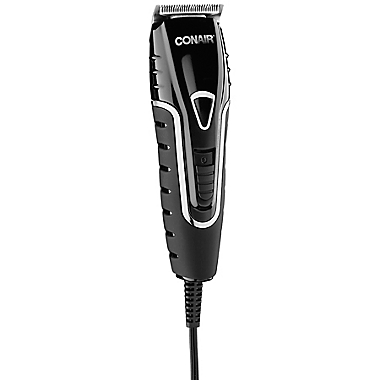 Conair&reg; Barbershop Series Men&#39;s 17-Piece Ultimate-Grip Clipper Kit in Black/Silver. View a larger version of this product image.