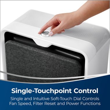 BISSELL&reg; Air220 Air Purifier in Silver/Grey. View a larger version of this product image.