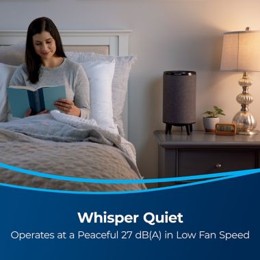 BISSELL&reg; MYair&reg;+ Hub Air Purifier in Black. View a larger version of this product image.