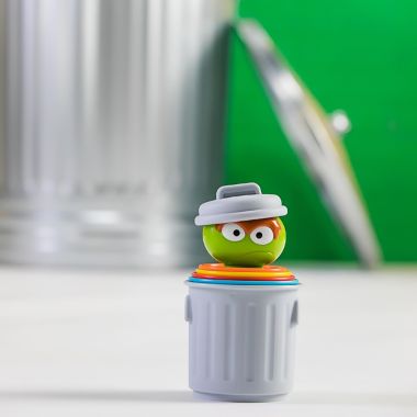 Bright Starts&trade; Oscar the Grouch&rsquo;s Stacking Cans&trade; Stackable Cups. View a larger version of this product image.