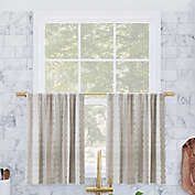 Archaeo&reg; Slub Texture Stripe Cotton Cafe Window Curtain Tier Pair