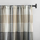Alternate image 2 for Archaeo&reg; Colorblock Plaid 100% Cotton 96-Inch Window Curtain Panel in Mocha Brown (Single)