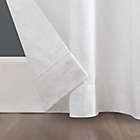 Alternate image 3 for Archaeo&reg; Linen Cotton Blend Tab Top 84-Inch Window Curtain in White (Single)