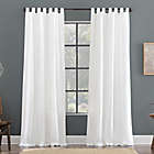 Alternate image 0 for Archaeo&reg; Linen Cotton Blend Tab Top 84-Inch Window Curtain in White (Single)