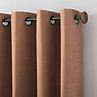 Alternate image 2 for Archaeo&reg; Textured Linen 63-Inch Total Blackout Grommet Curtain Panel in Pecan Brown (Single)