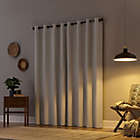 Alternate image 6 for Archaeo&reg; Textured Linen 84-Inch Total Blackout Grommet Curtain Panel in White (Single)