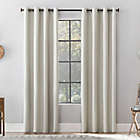 Alternate image 0 for Archaeo&reg; Textured Linen 84-Inch Total Blackout Grommet Curtain Panel in White (Single)