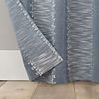 Alternate image 3 for Archaeo&reg; Fringe Stripe 100% Cotton 84-Inch Grommet Top Window Curtain Panel in Blue (Single)