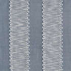 Alternate image 5 for Archaeo&reg; Fringe Stripe 100% Cotton 84-Inch Grommet Top Window Curtain Panel in Blue (Single)