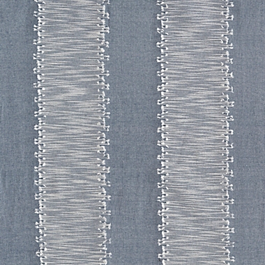 Archaeo&reg; Fringe Stripe 100% Cotton 84-Inch Grommet Top Window Curtain Panel in Blue (Single). View a larger version of this product image.