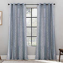 Archaeo® Fringe Stripe 100% Cotton Grommet Top Window Curtain Panel (Single)