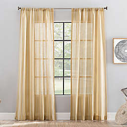 Archaeo® Embroidered Stripe Linen Blend Window Curtain
